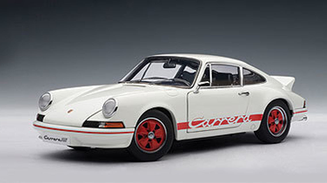 Porsche 911 Carrera RS 2.7 weiss-rot, Autoart 78051, 1:18