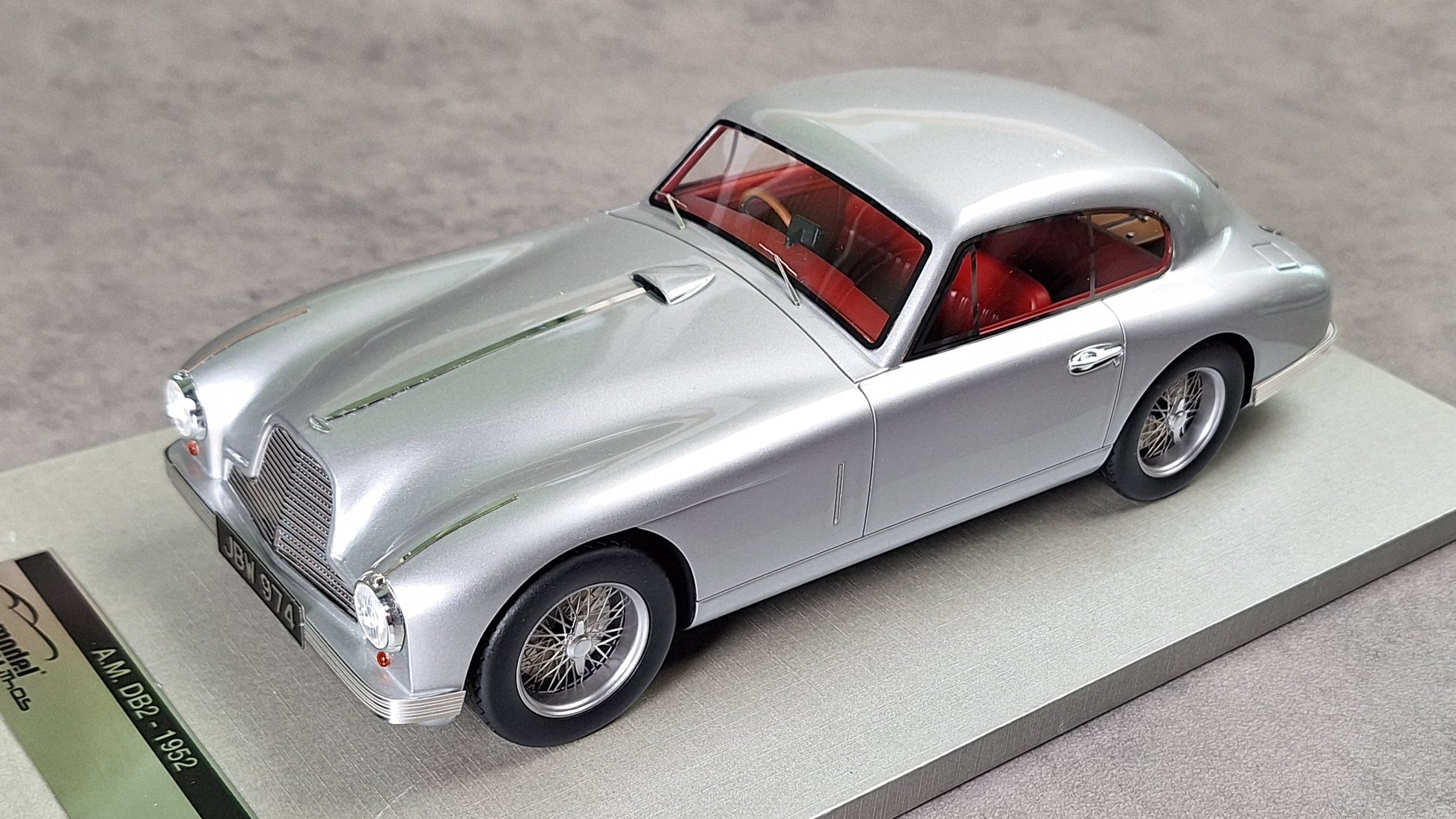 Aston Martin DB2 1950 silver, Tecnomodel TM18-22C, 1:18
