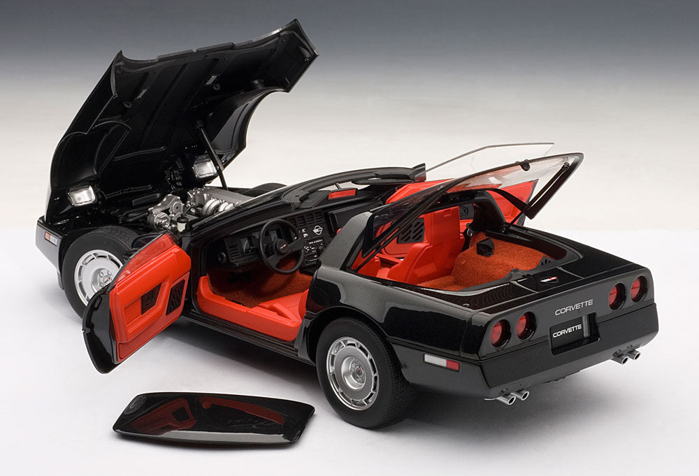 Corvette C4 1986 black, Autoart 71242, 1:18