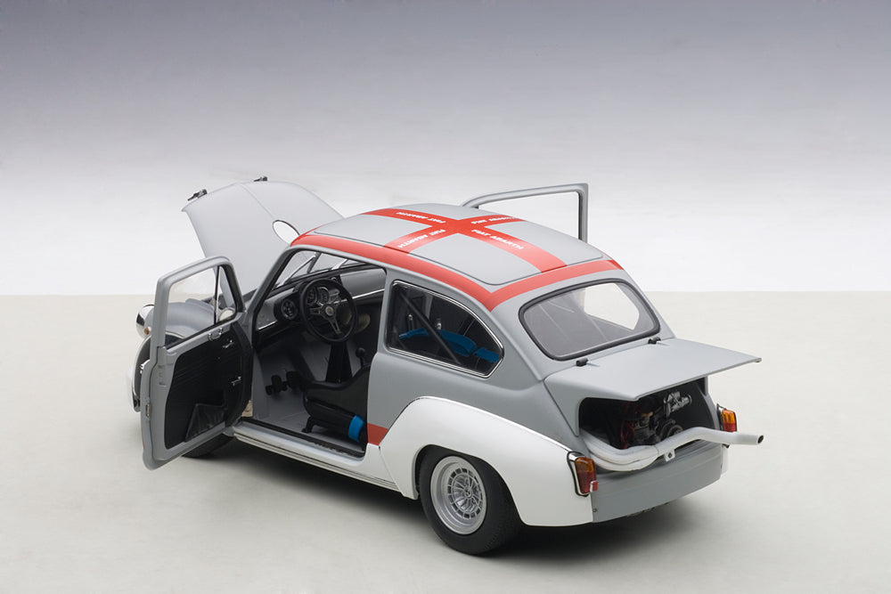 Fiat Abarth 1000 TCR grau-weiss-rot, Autoart 72641, 1:18