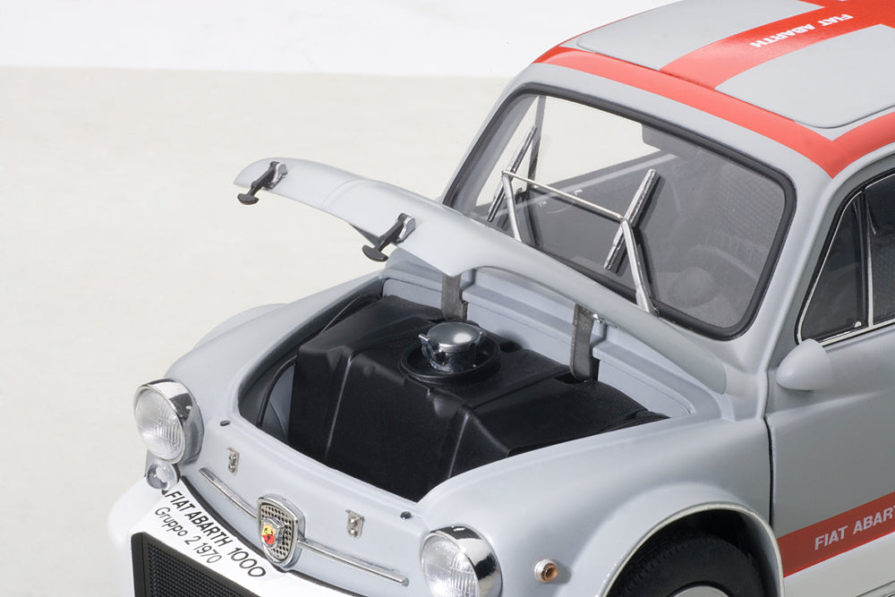 Fiat Abarth 1000 TCR grau-weiss-rot, Autoart 72641, 1:18