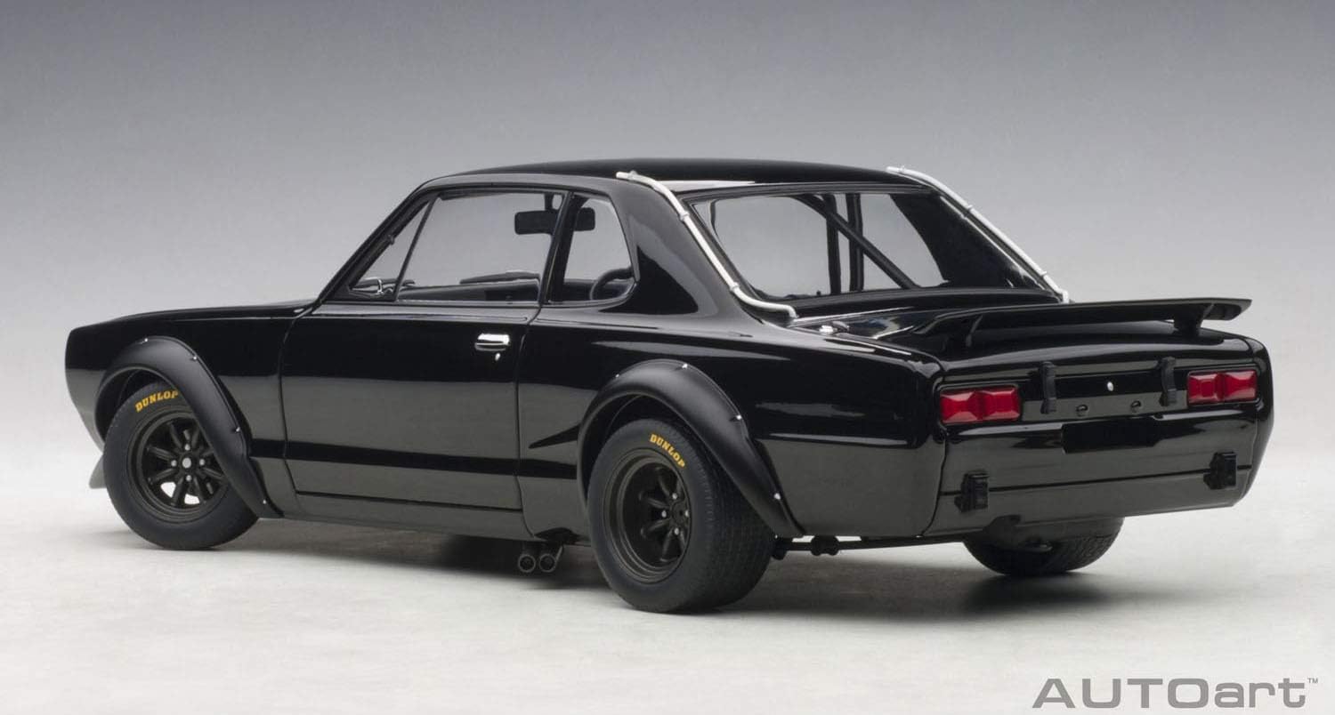 Nissan Skyline GT-R KPGC10 Race 1972 black, Autoart 87278, 1:18